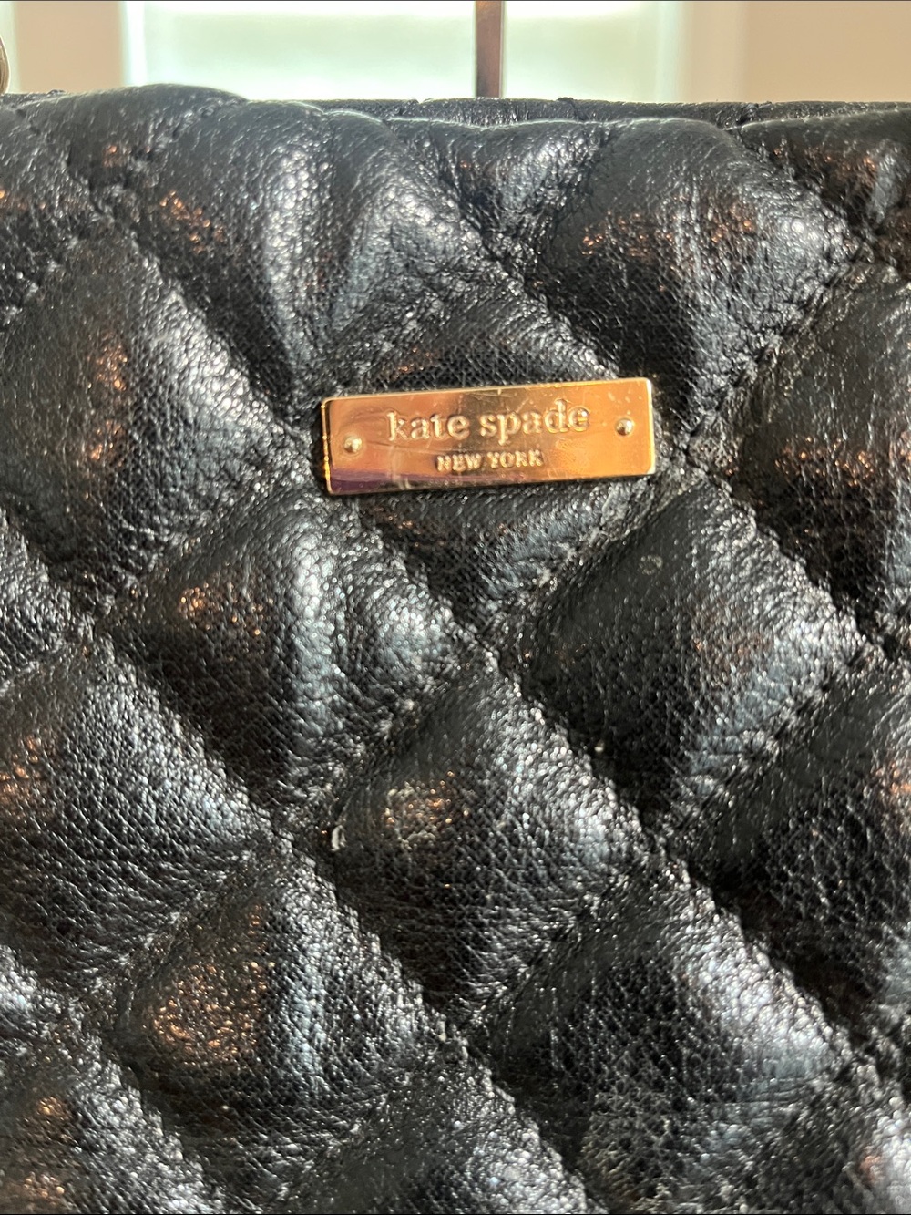Kate Spade Black Quilted Chainlink Tote - Picture 4 of 16
